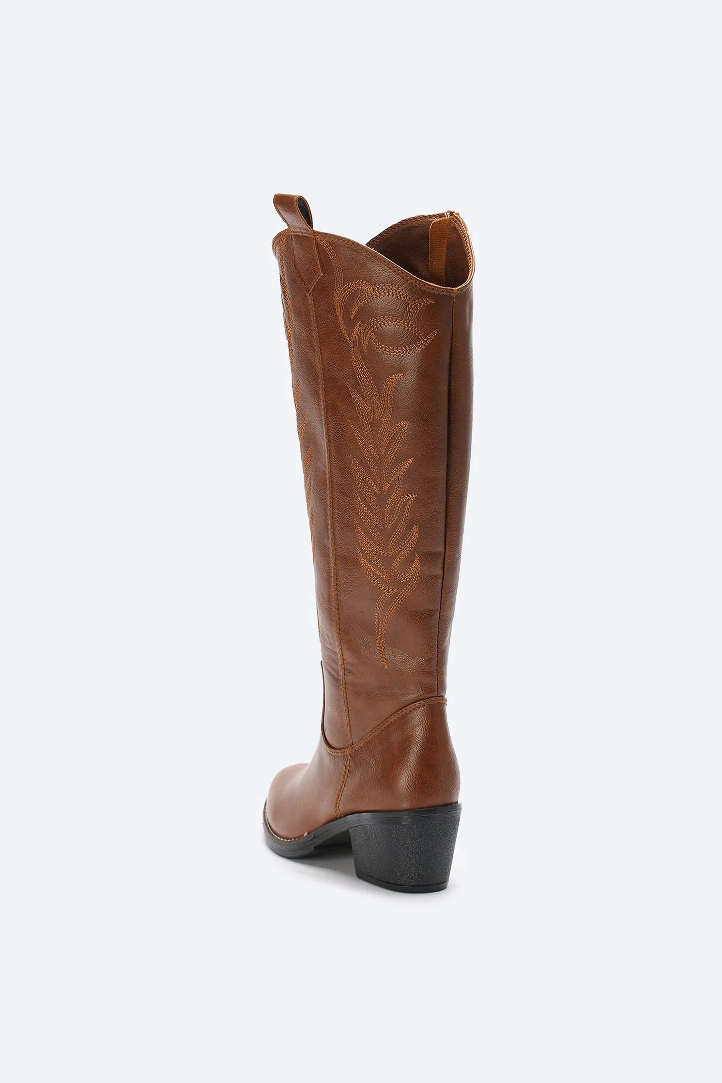 WESTERN COWBOY BOOTS - BROWN