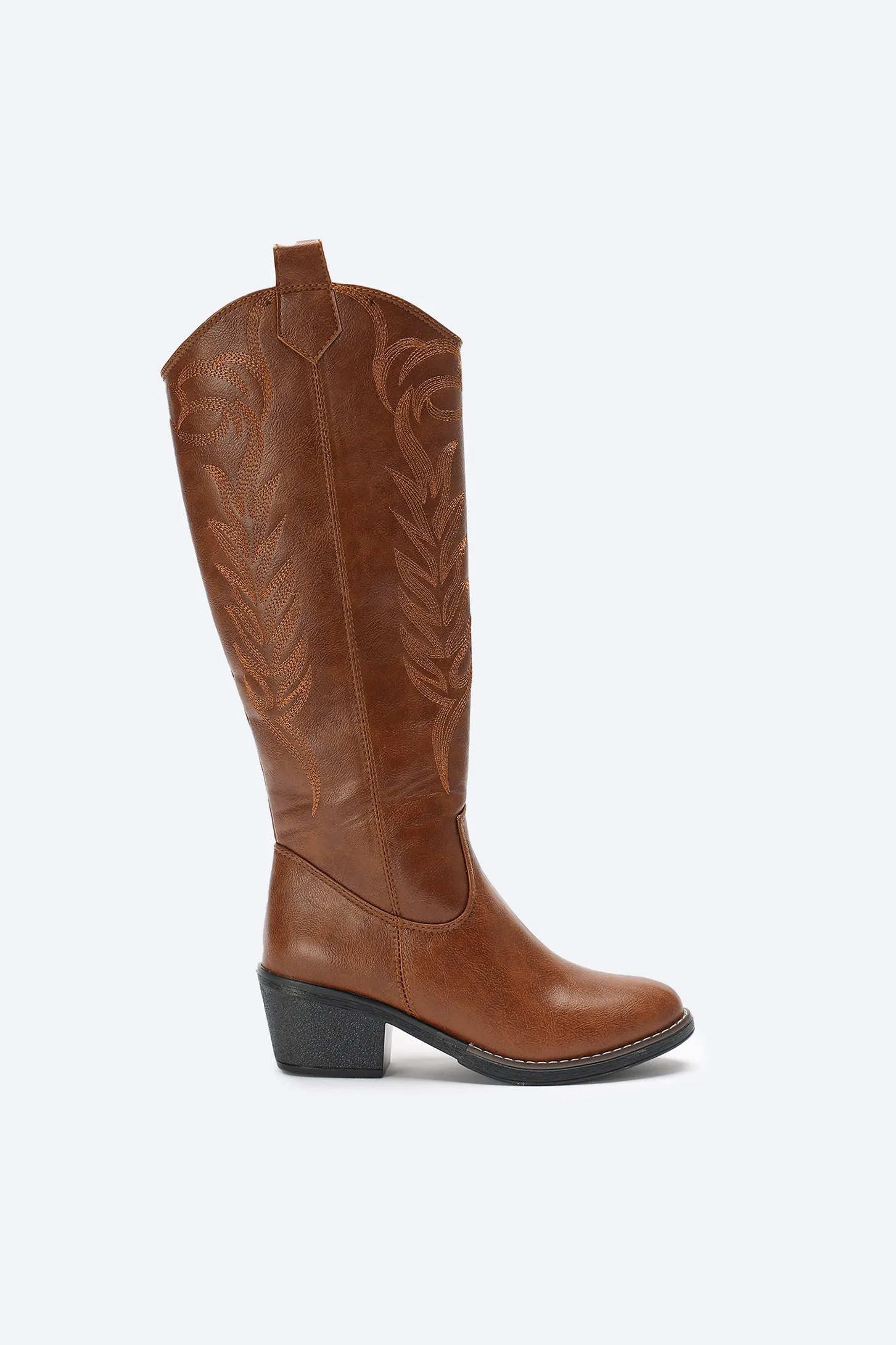 WESTERN COWBOY BOOTS - BROWN