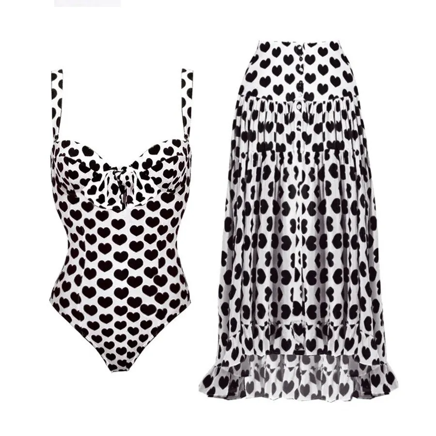 Women's Retro One-Shoulder Swimsuit