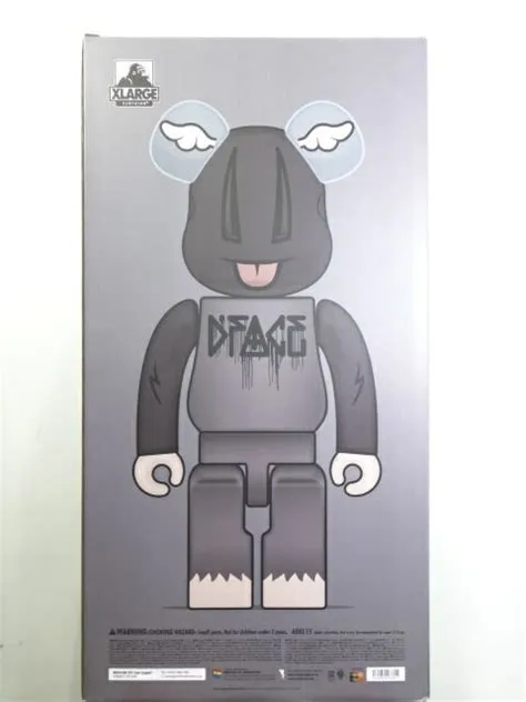 XLARGE x D*Face- Brown 100% & 400% Be@rbrick Art Toy by D*Face- Dean Stockton