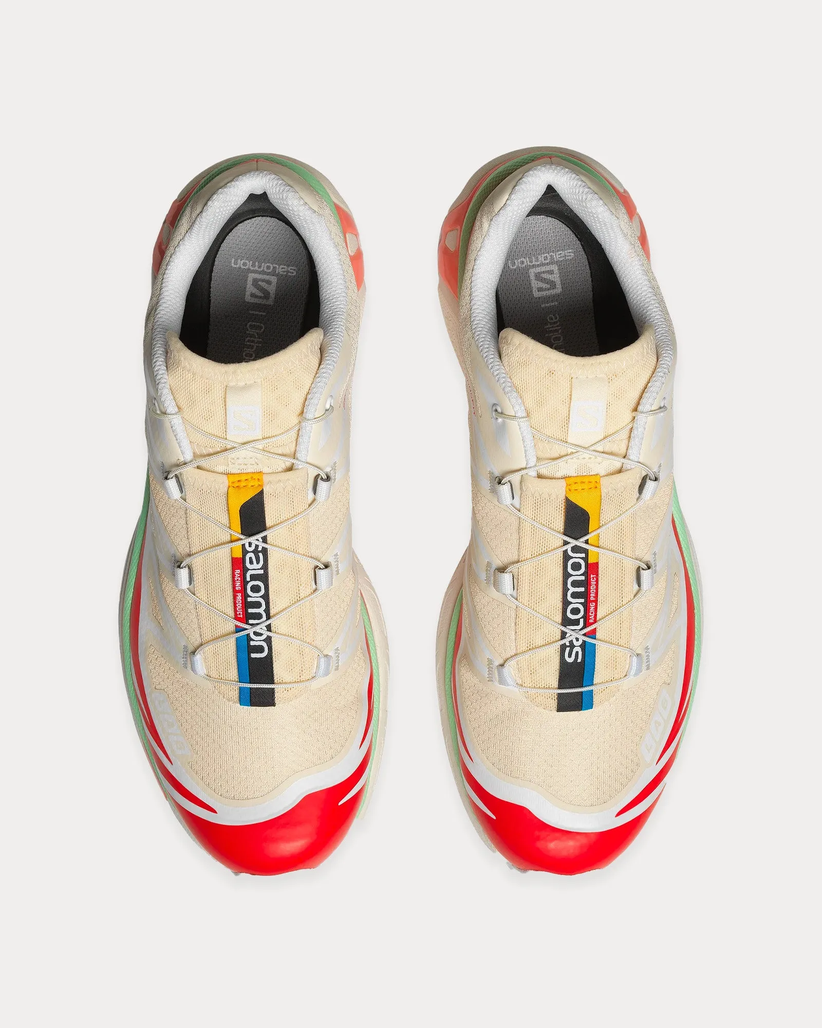 XT-6 Shortbread / Poppy Red / Green Ash Low Top Sneakers