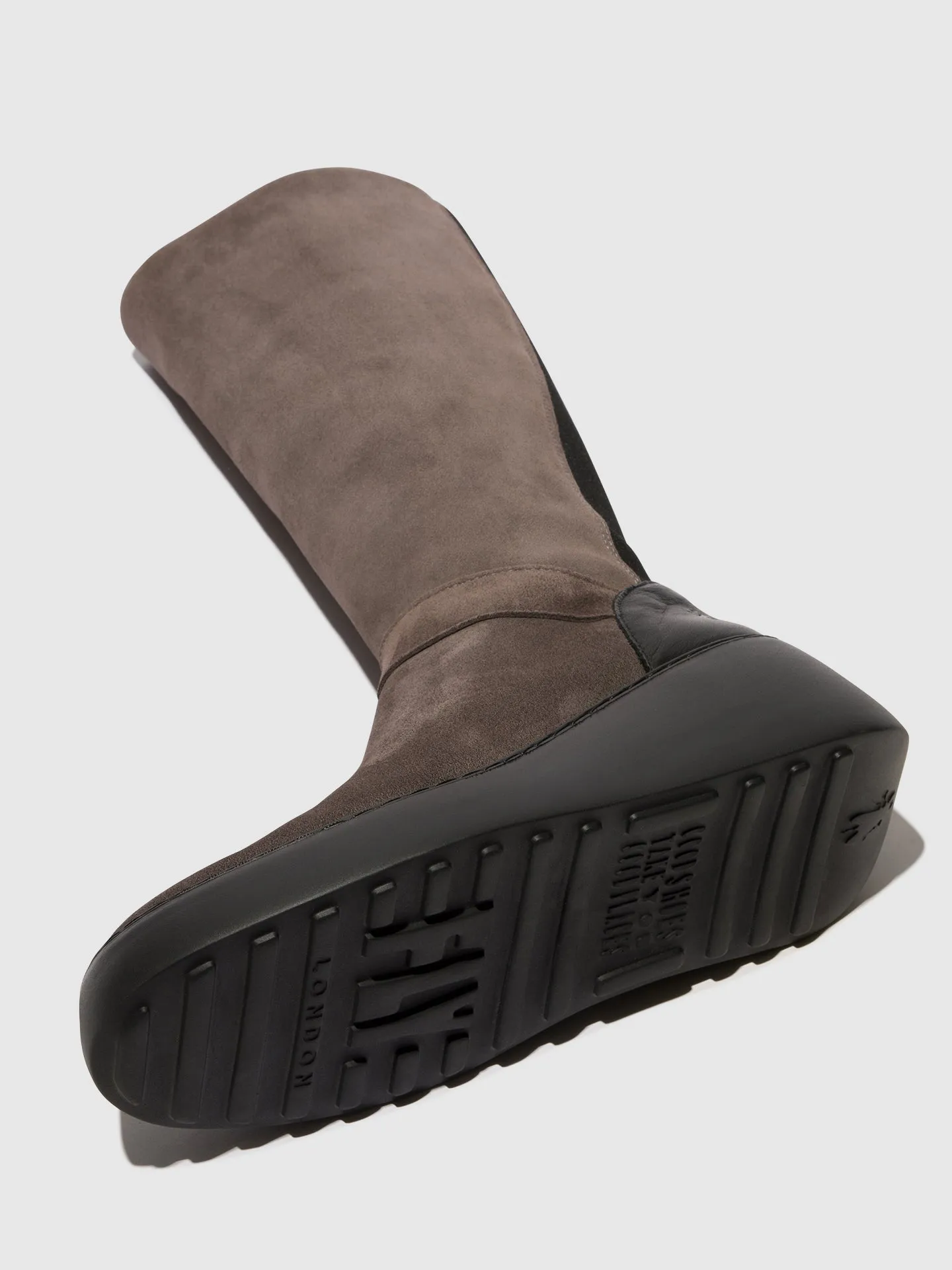 Zip Up Boots DOVA598FLY ANTHRACITE/BLACK